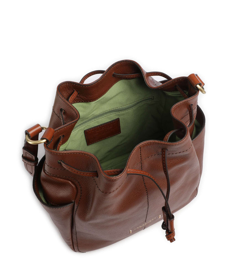 The Bridge Letizia Soft Bucket bag marrone
