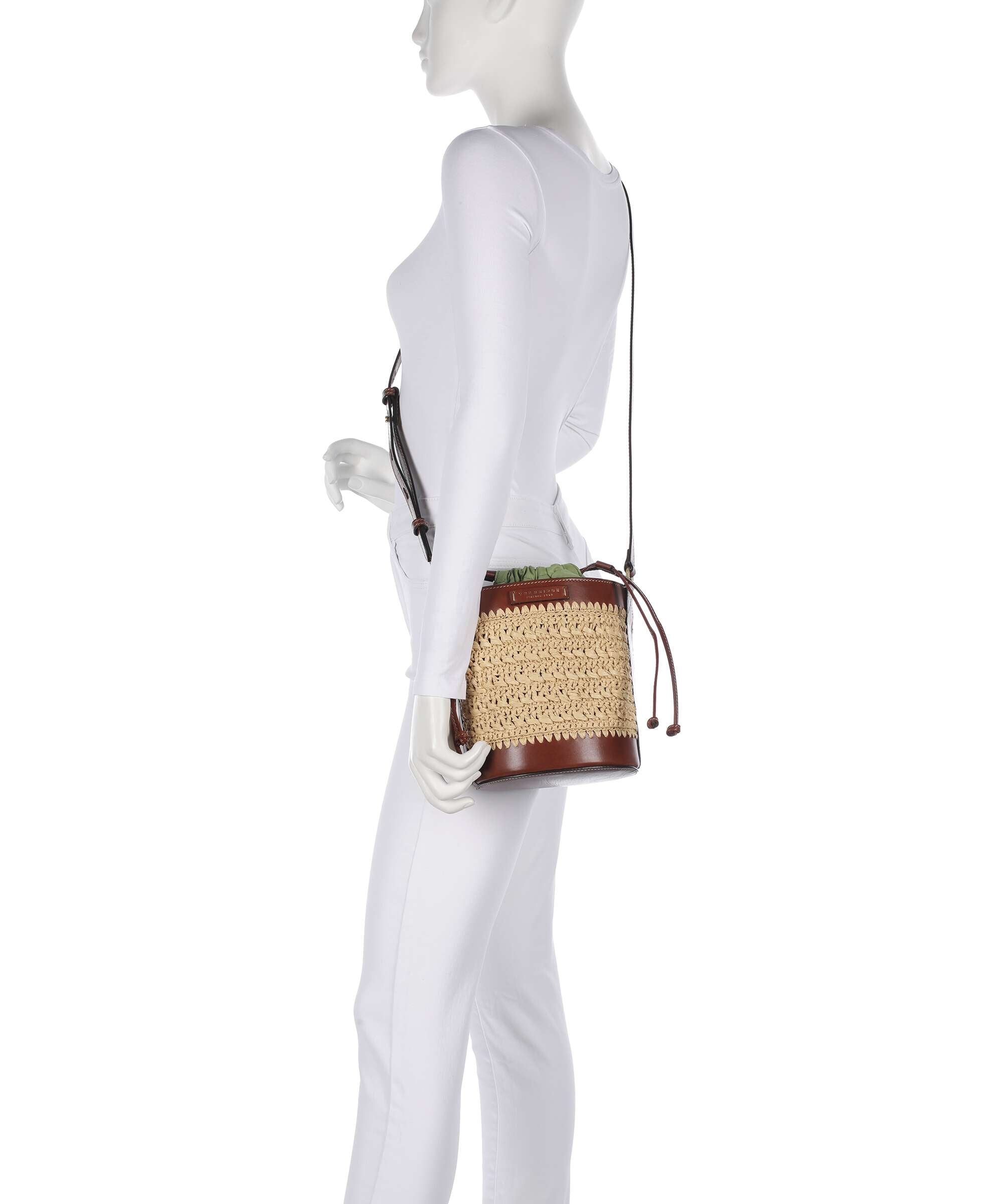 The Bridge Luna Bucket bag marrone