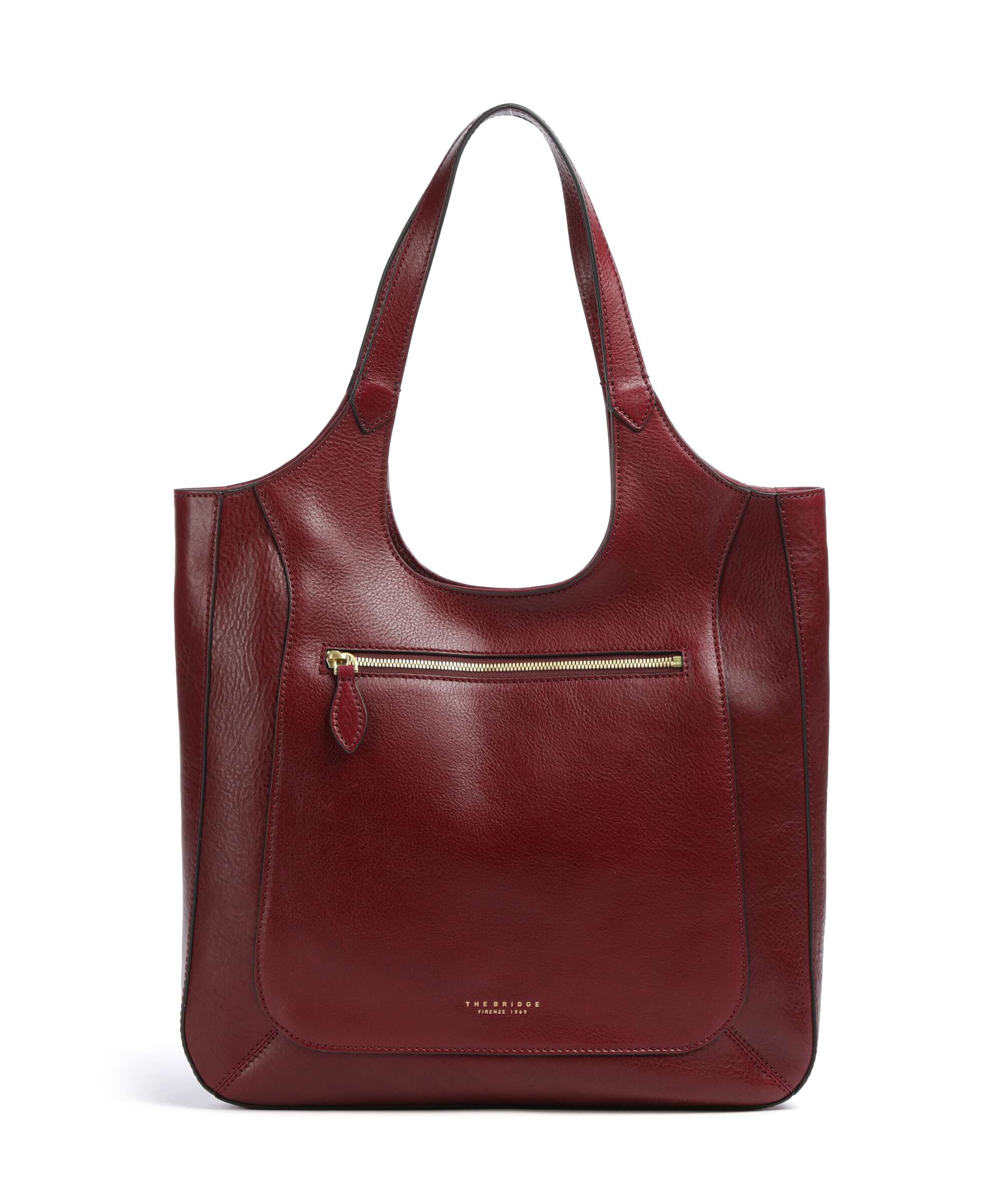 The Bridge Luce Soft Hobo bag barolo