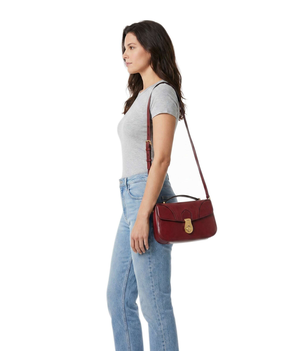 The Bridge Mia Crossbody bag barolo