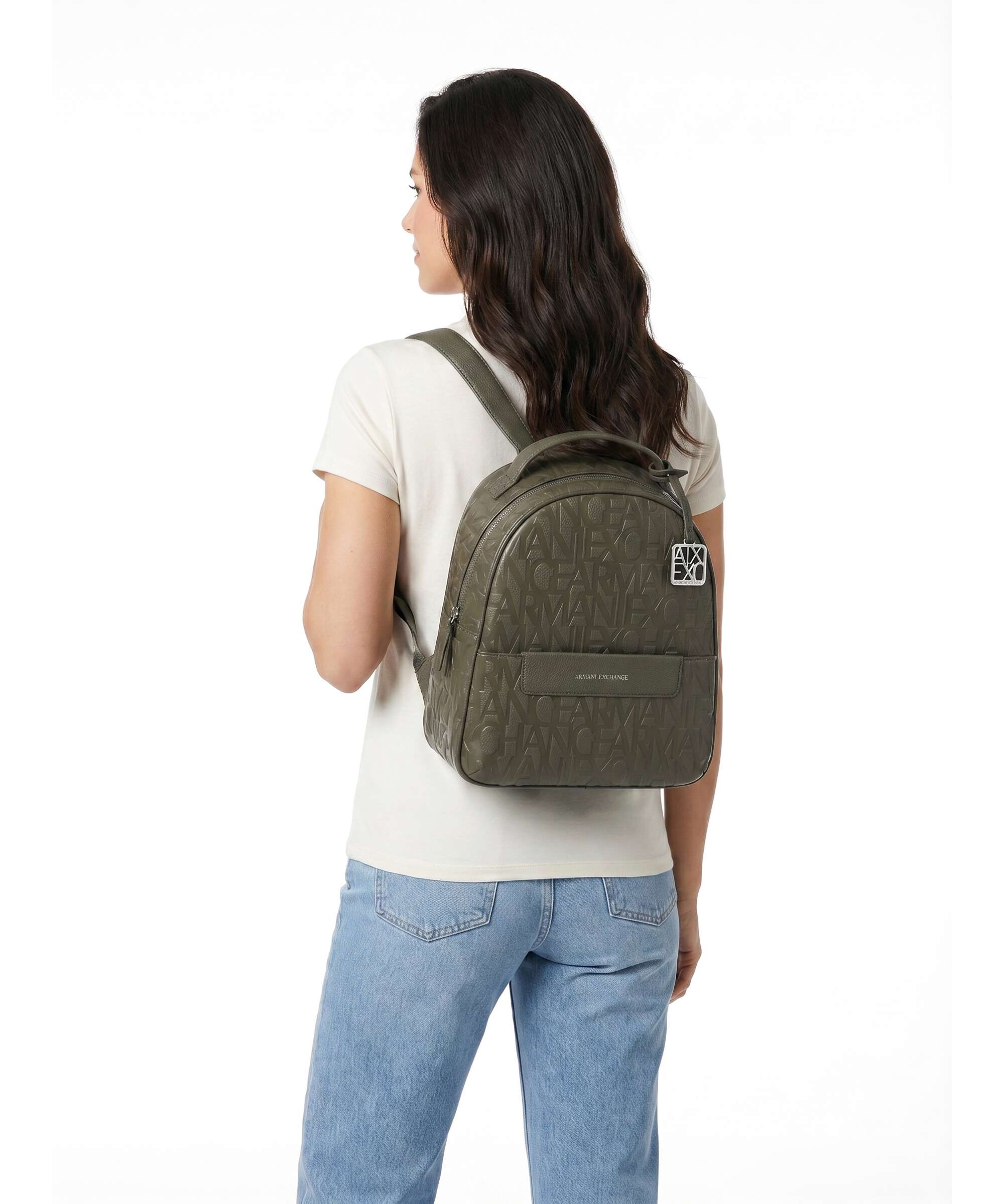 Armani Exchange Liz Pebble S Backpack savanna