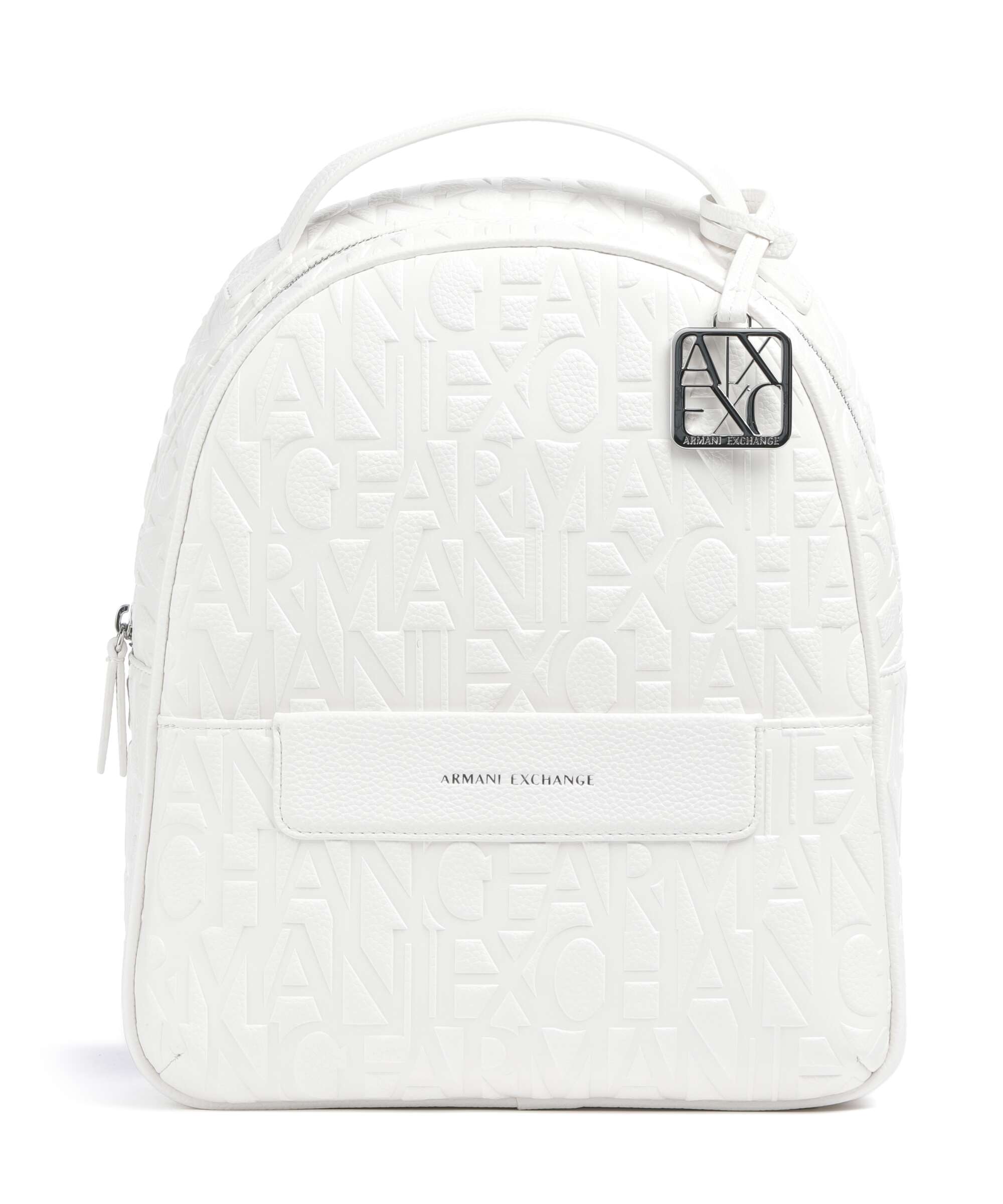 Armani Exchange Liz Pebble S Backpack off white