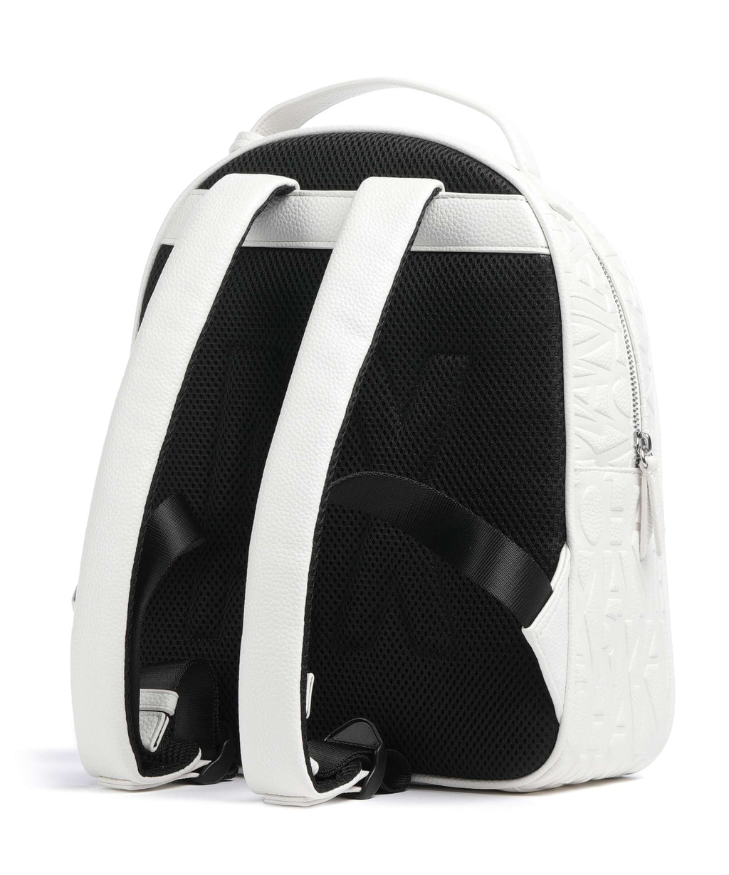 Armani Exchange Liz Pebble S Backpack off white