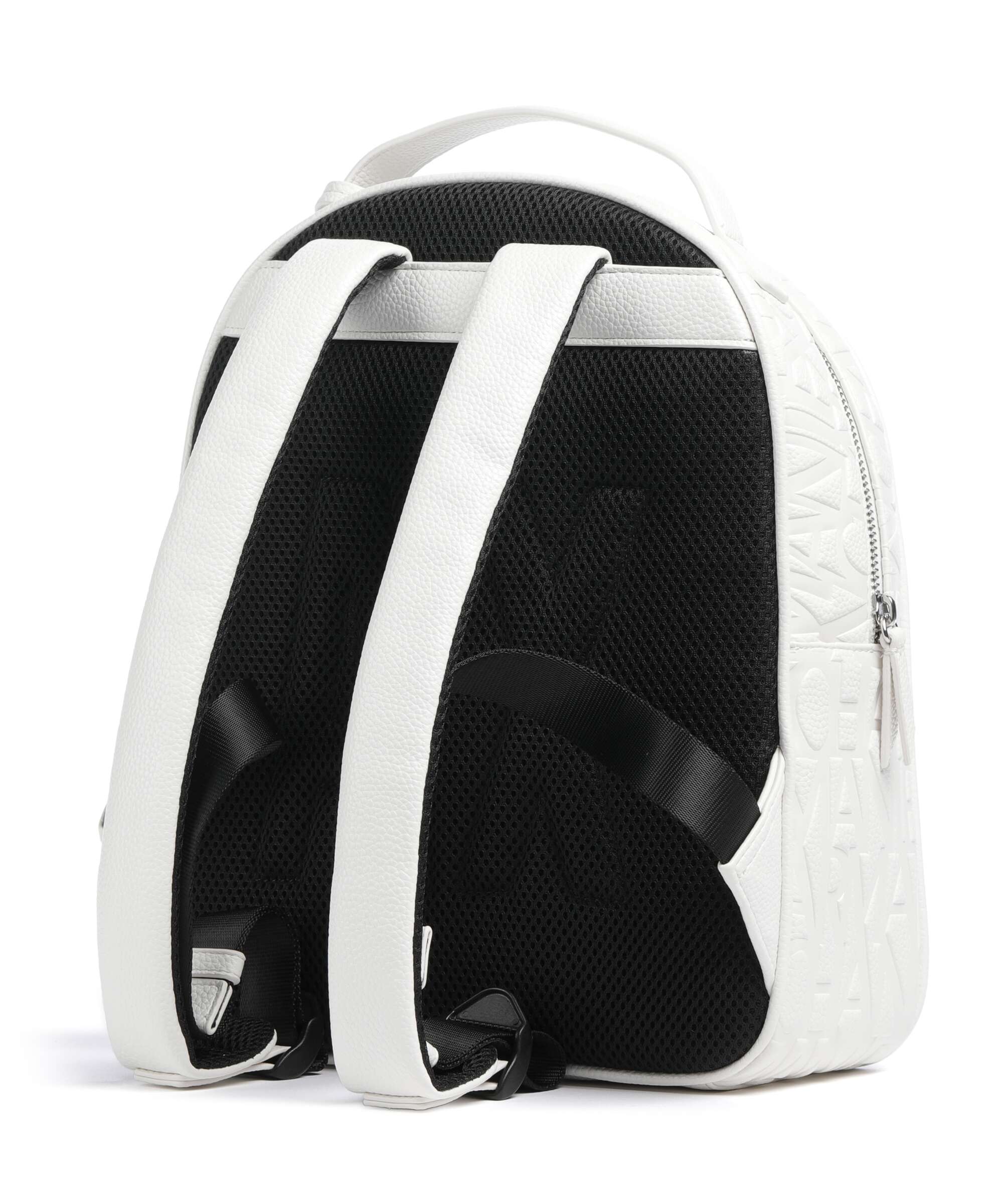Armani Exchange Liz Pebble S Backpack off white