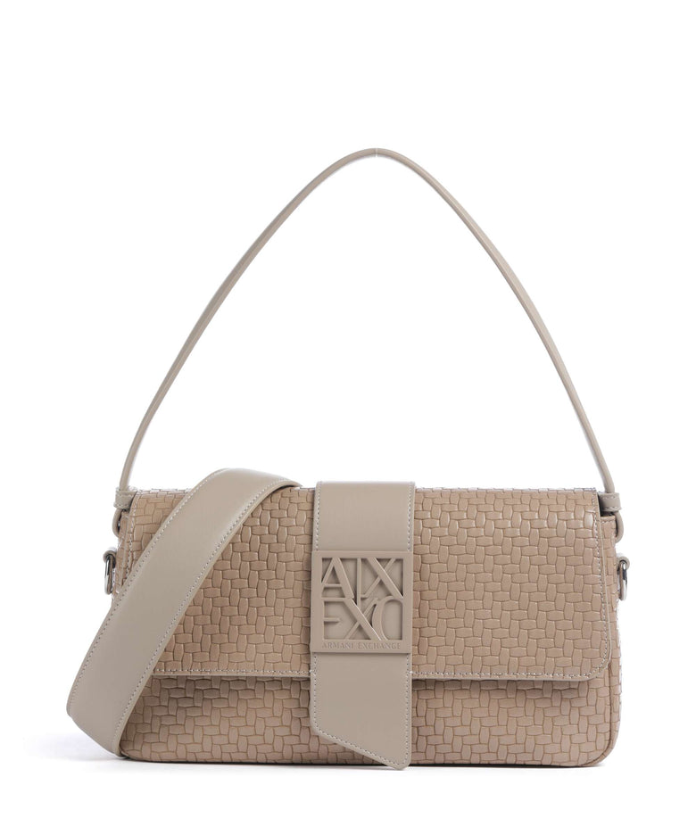 Armani Exchange Susy Soft Woven Shoulder bag sand