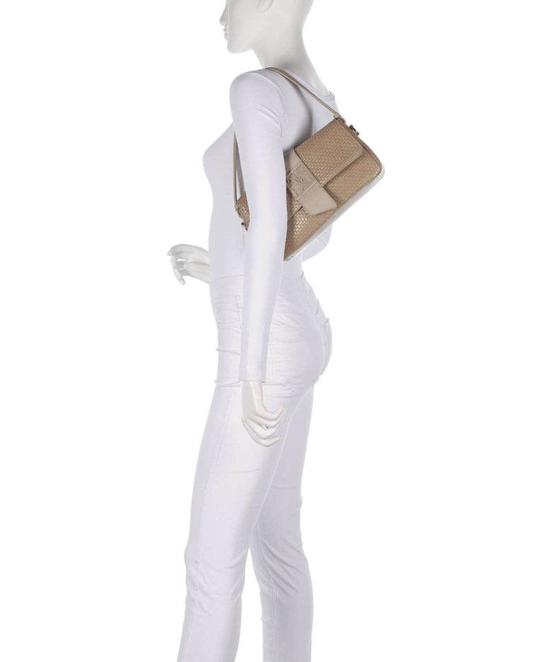 Armani Exchange Susy Soft Woven Shoulder bag sand