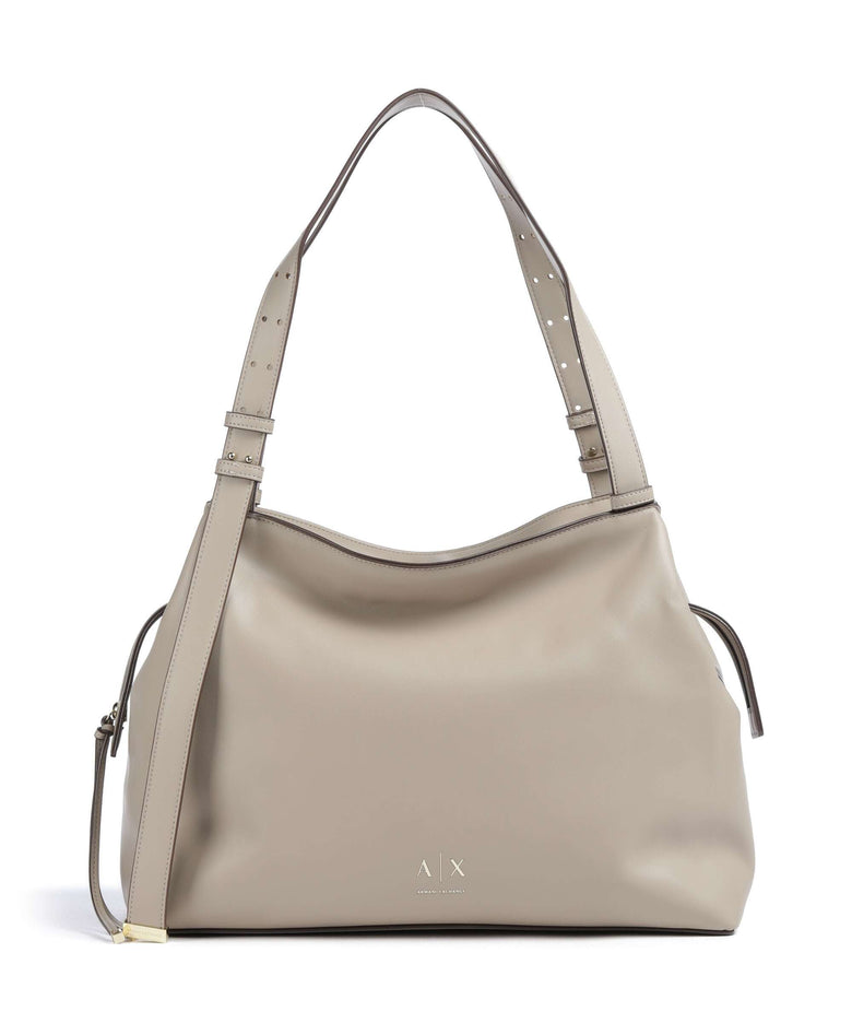 Armani Exchange Alice M Hobo bag sand
