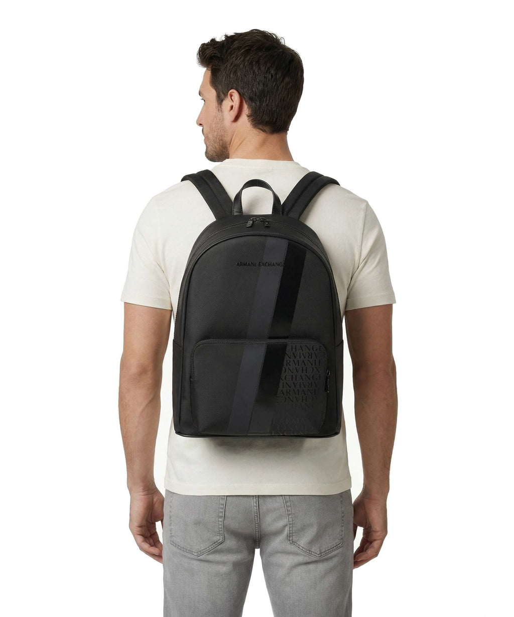 Armani Exchange Dylan Backpack black/gunmetal/shiny black