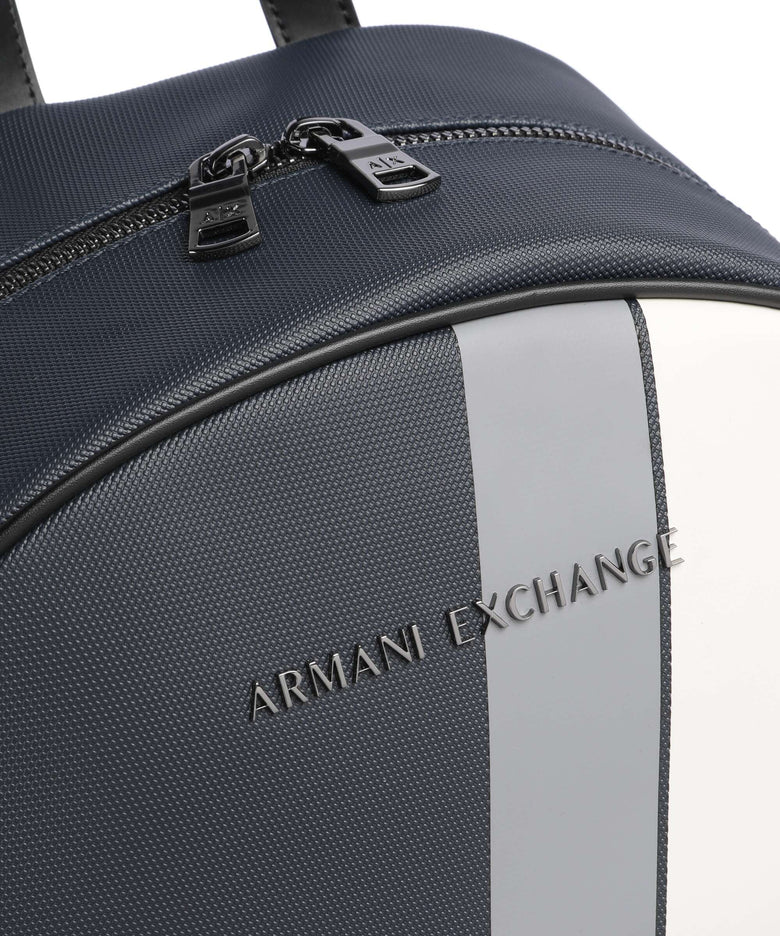 Armani Exchange Dylan Backpack navy/chiseled stone/off white
