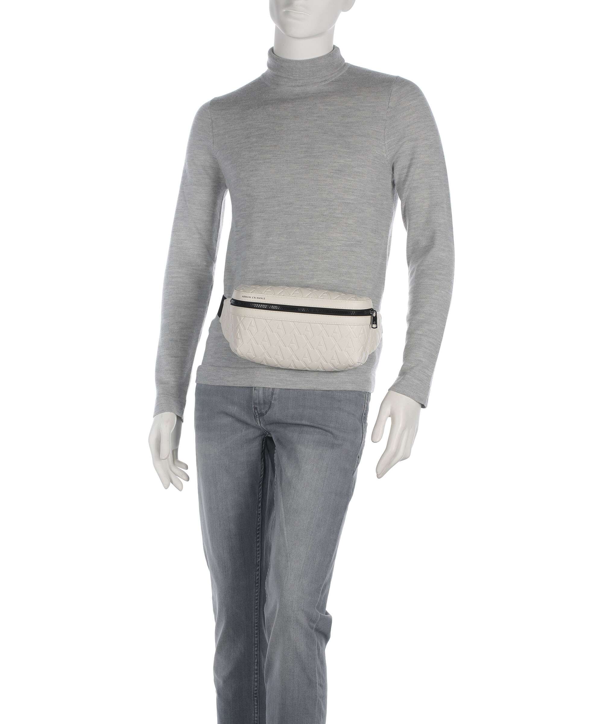 Armani Exchange Liam Belt bag cream