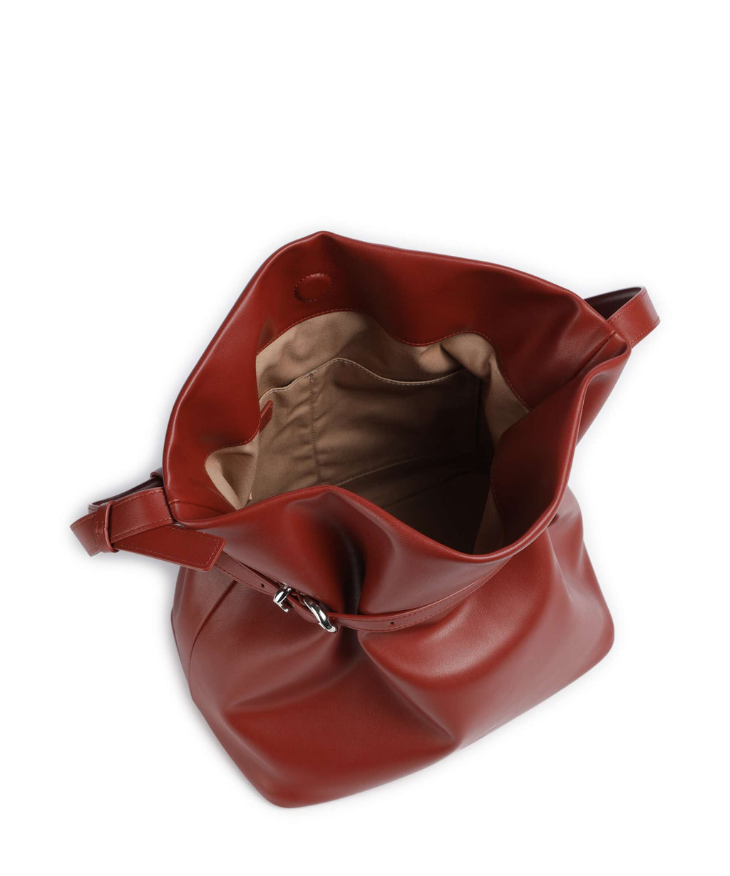 Emporio Armani Deva M Bucket bag brandy