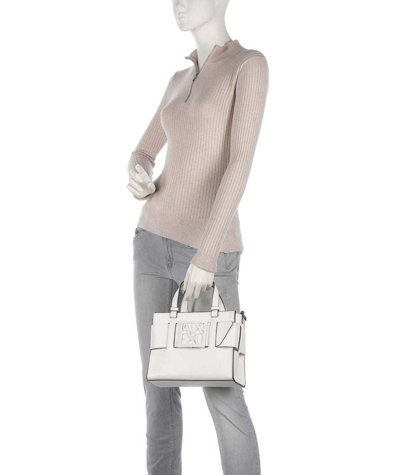 Armani Exchange Susie M Handbag bianco ottico