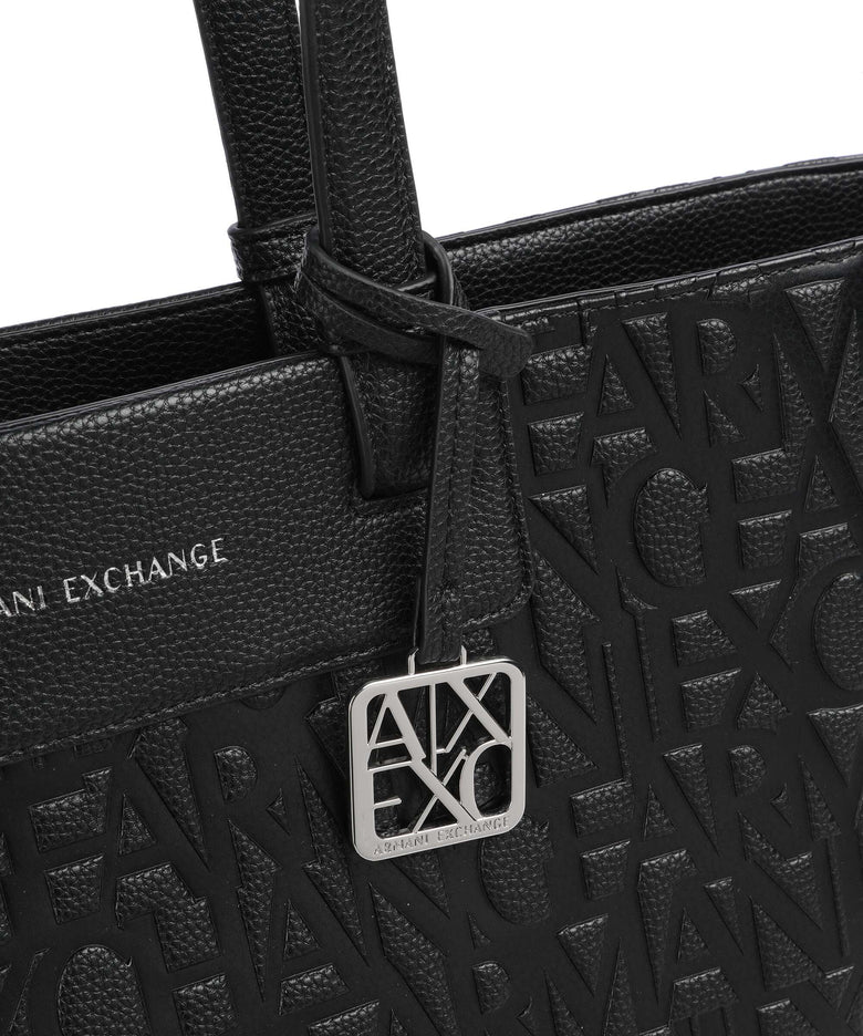 Armani Exchange Liz Monogram L Tote bag black