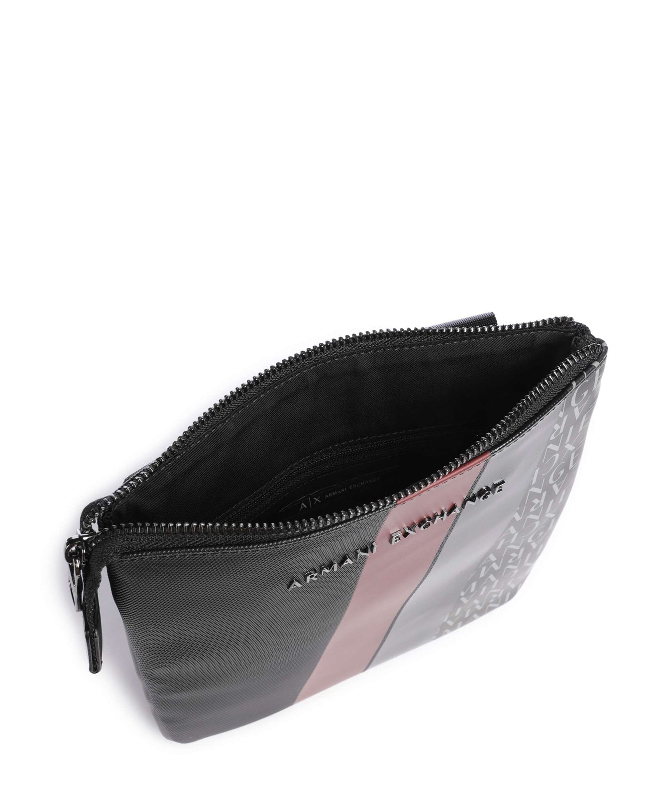 Armani Exchange Dylan Crossbody bag black/pomegranate/black shiny