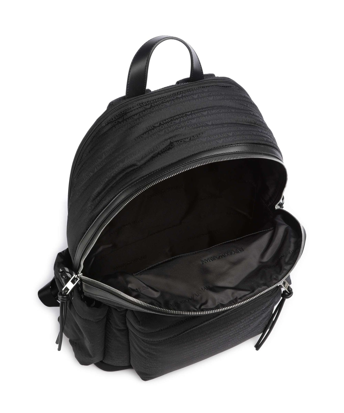 Emporio Armani Monogram Backpack black beauty