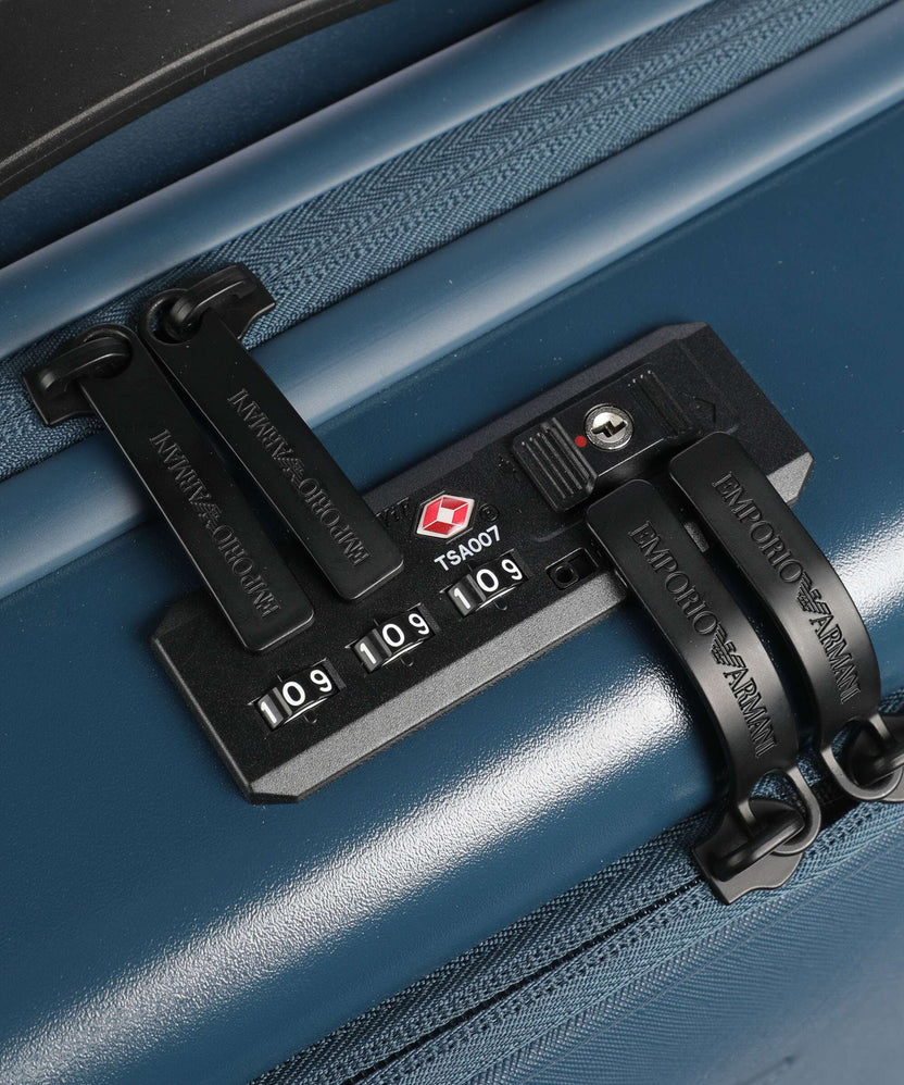 Emporio Armani Business Regenerated Spinner (4 wheels) legion blue