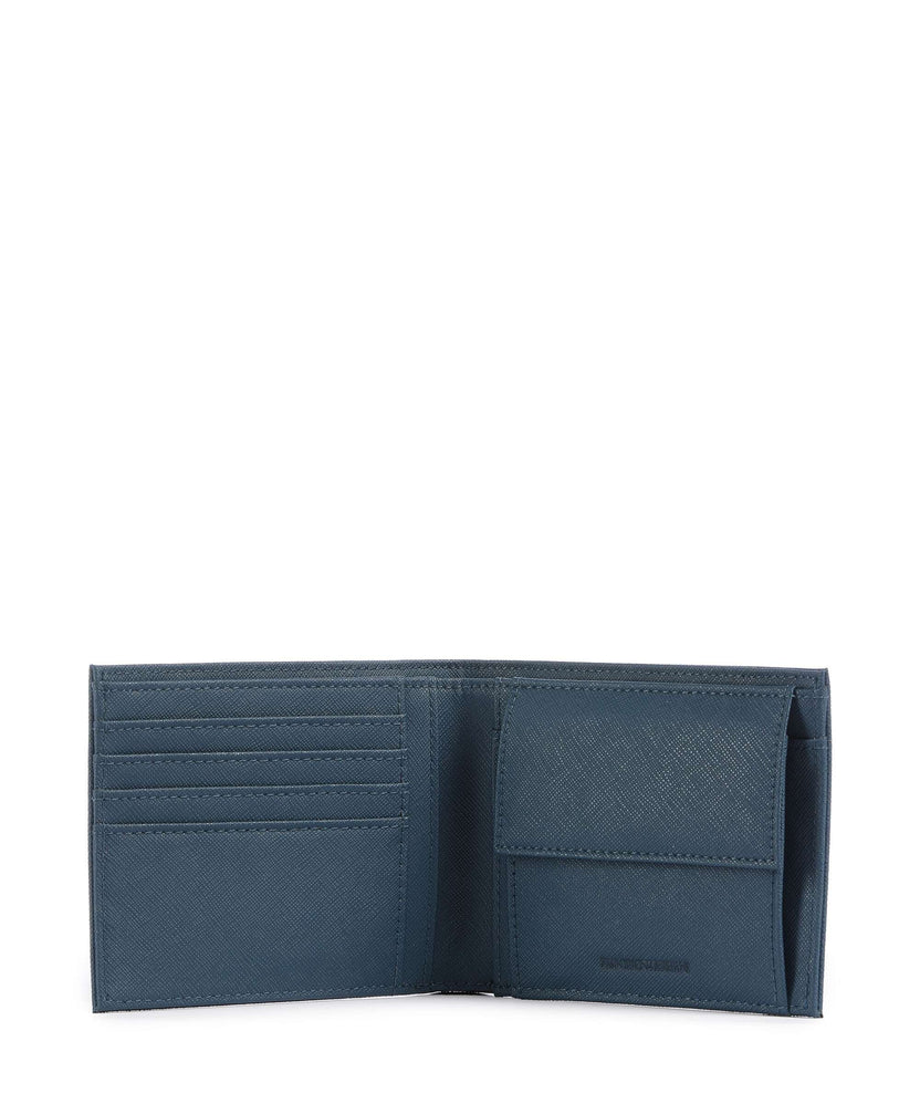 Emporio Armani Saffiano Animation Wallet legion blue