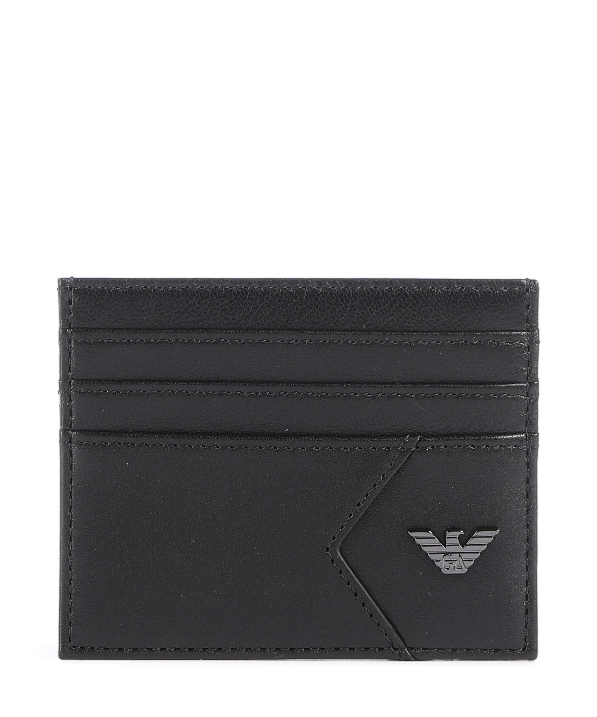 Emporio Armani Premium Nappa Credit card holder black beauty