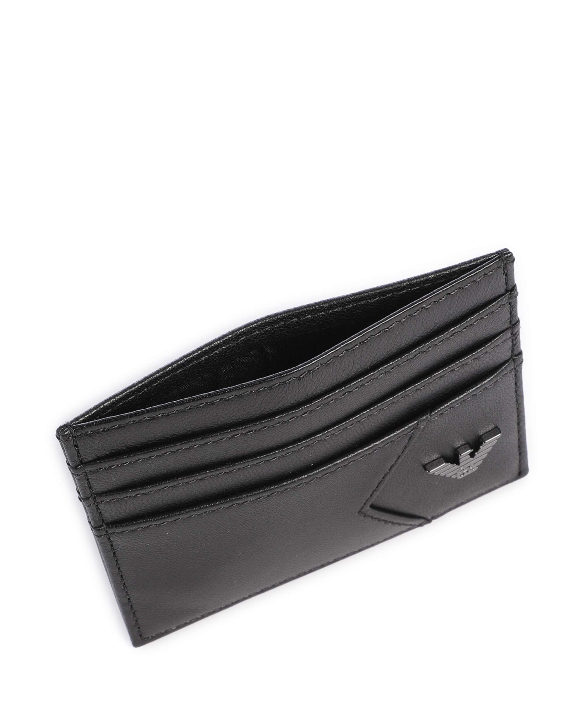 Emporio Armani Premium Nappa Credit card holder black beauty