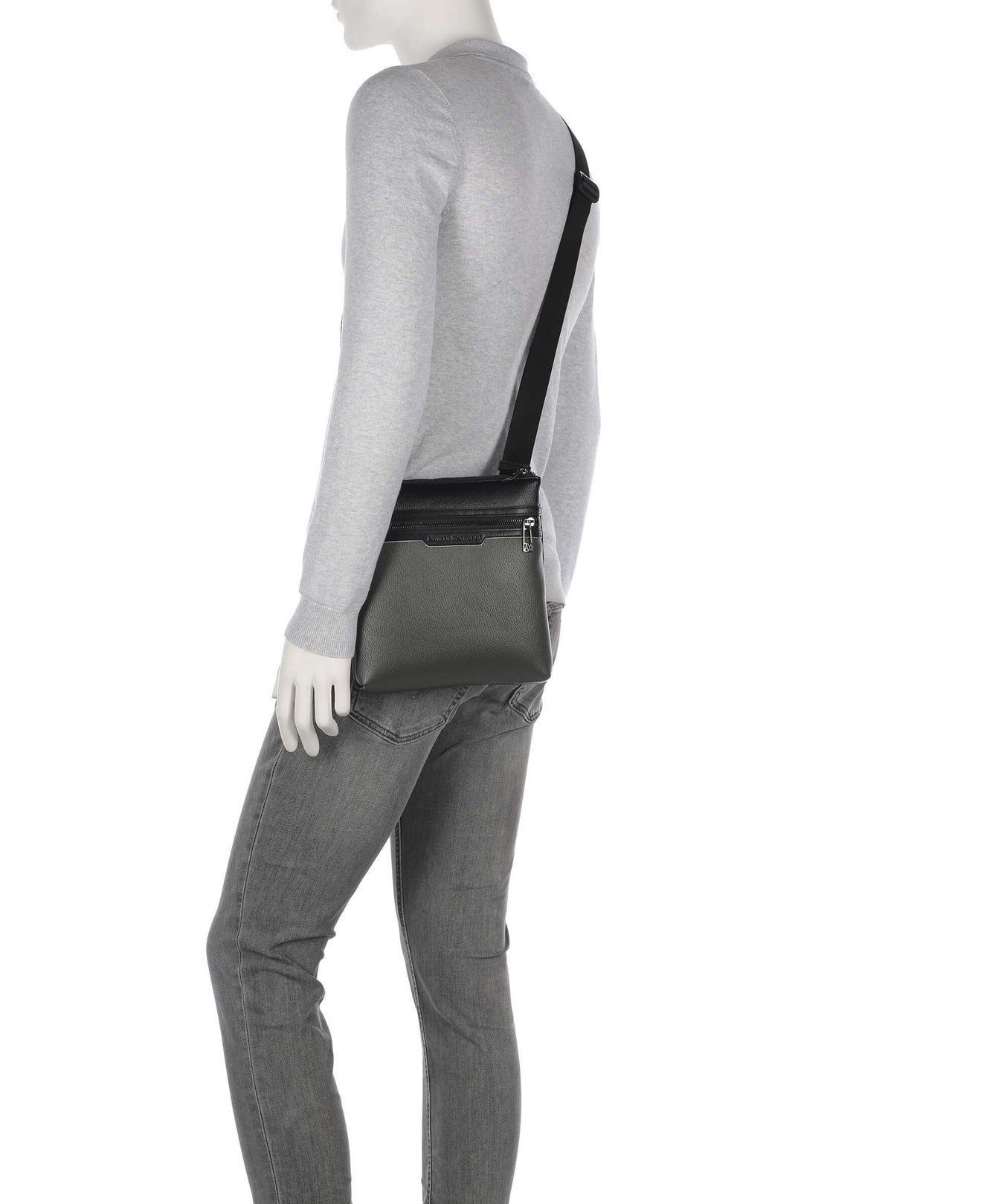 Armani Exchange Cedric Crossbody bag sage/black