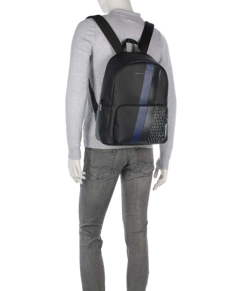 Armani Exchange Dylan Backpack deep navy/estate blue/deep navy shiny