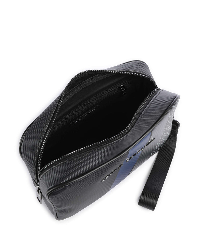 Armani Exchange Dylan Toiletry bag deep navy/estate blue/deep navy shiny