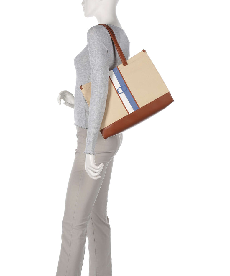 Twinset Matera Tote bag light rope/carta da zucchero