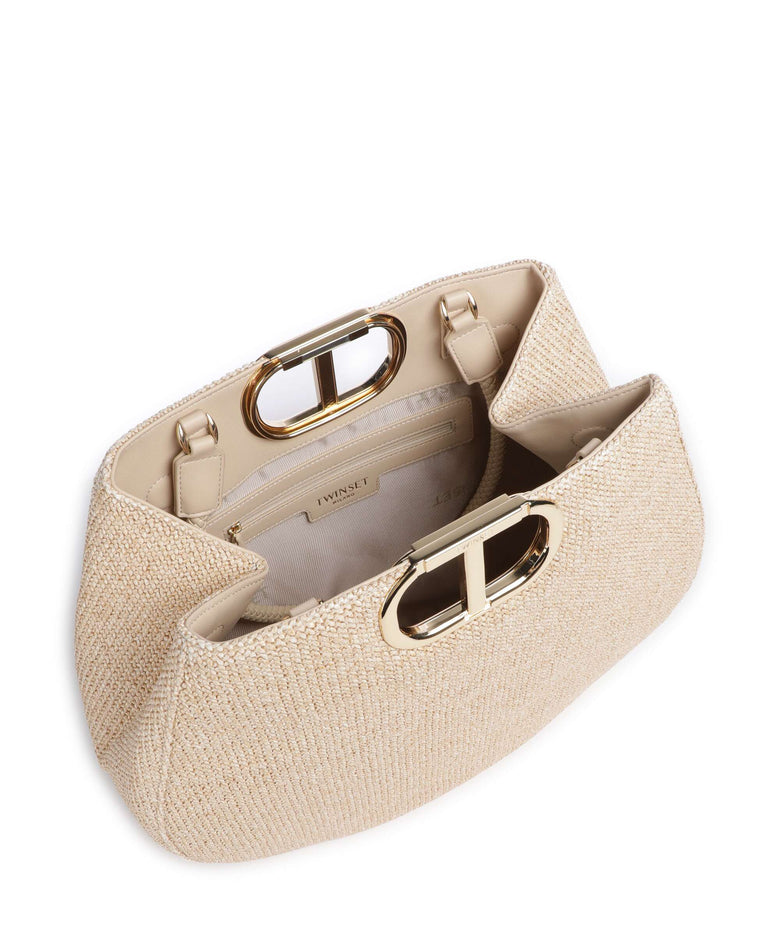 Twinset Lila Tote bag paglia