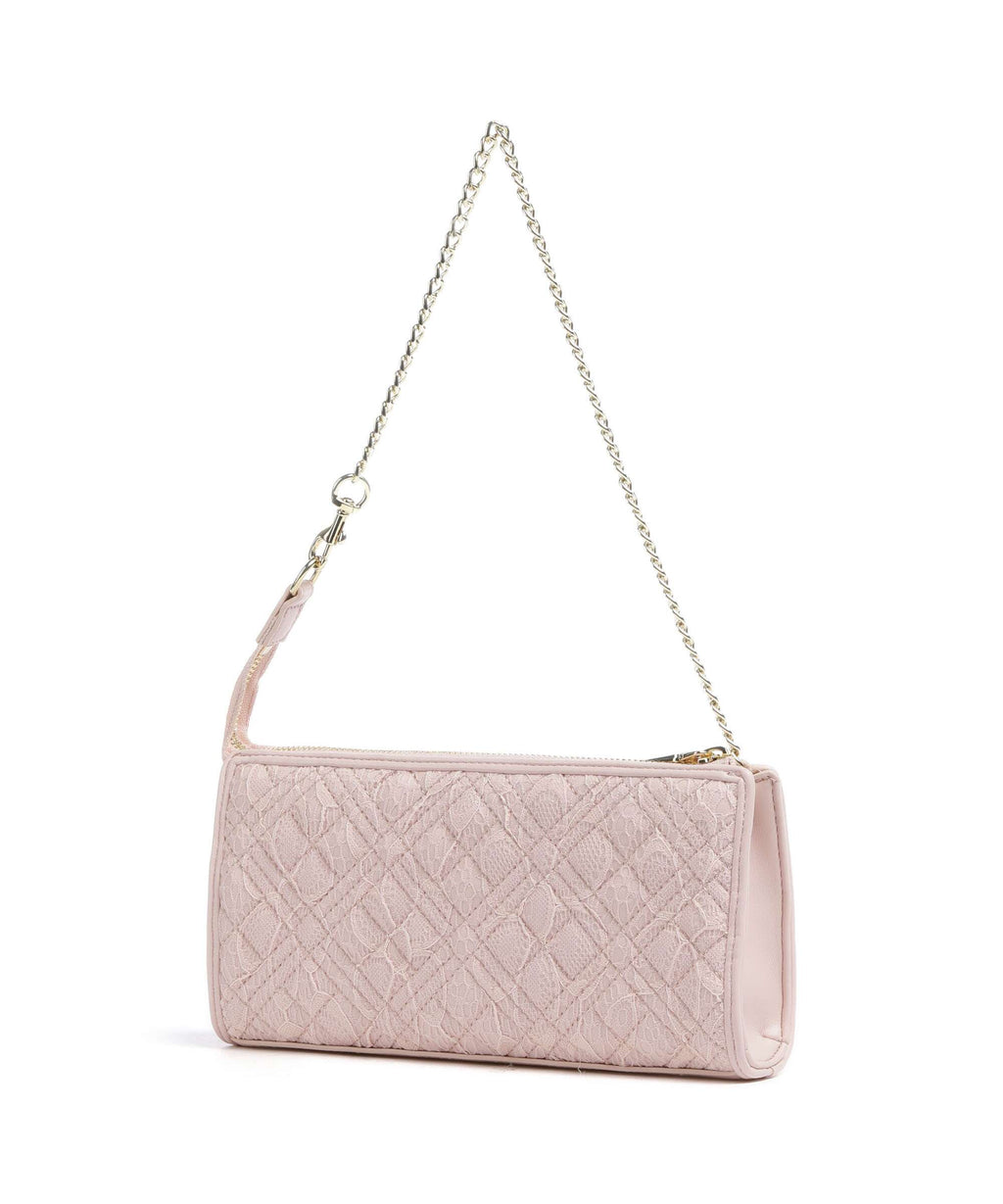Love Moschino Quilted Lace Shoulder bag cipria/poudre