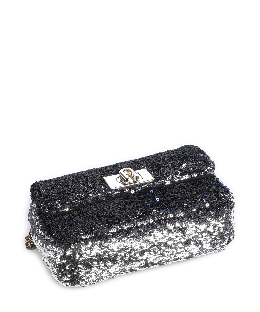 Furla 1927 Mini Soft Crossbody bag dark silver
