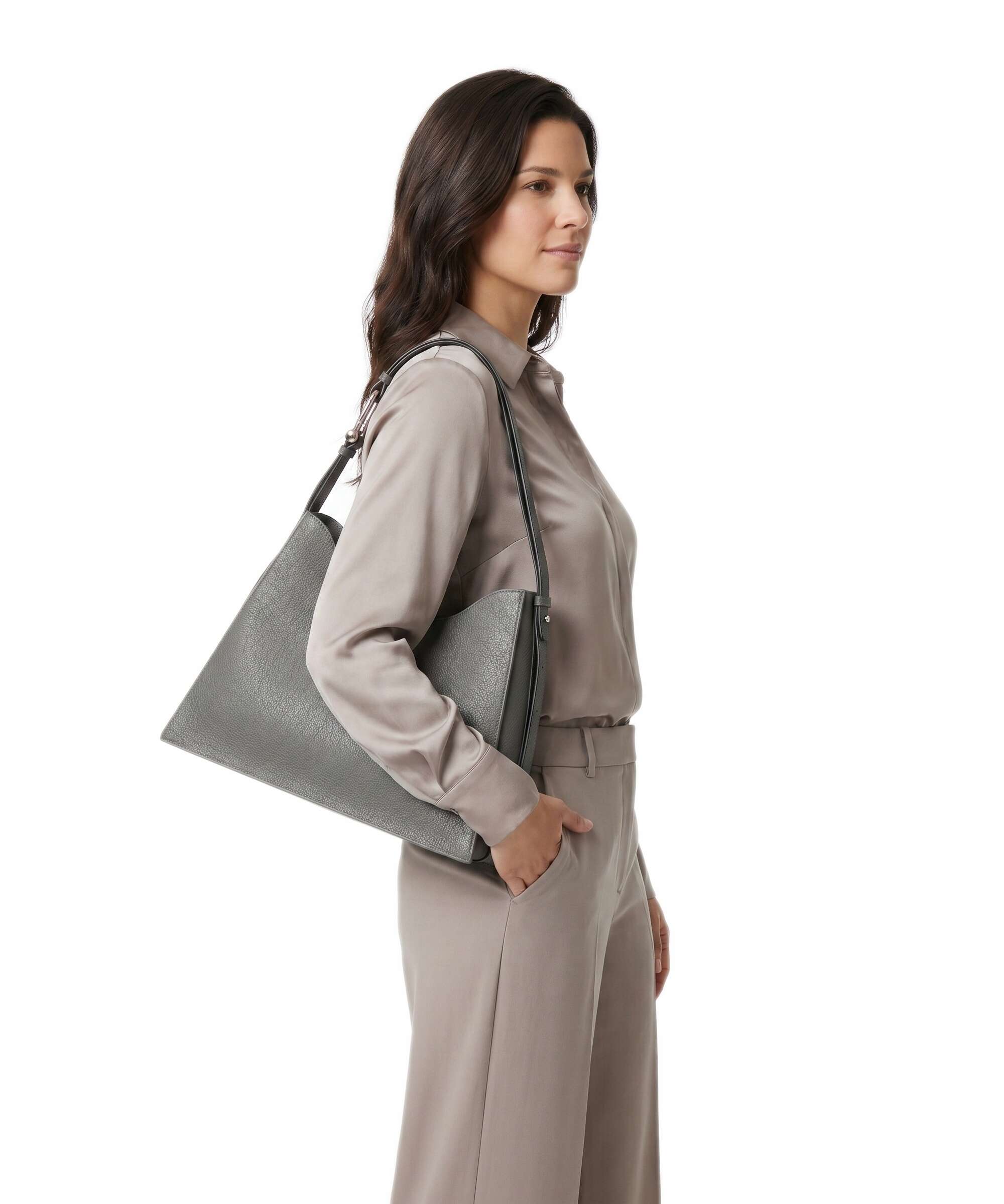 Furla Nuvola L Hobo bag urban gray