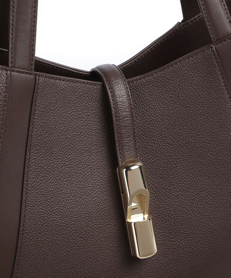 Furla Goccia L Tote bag cioccolato