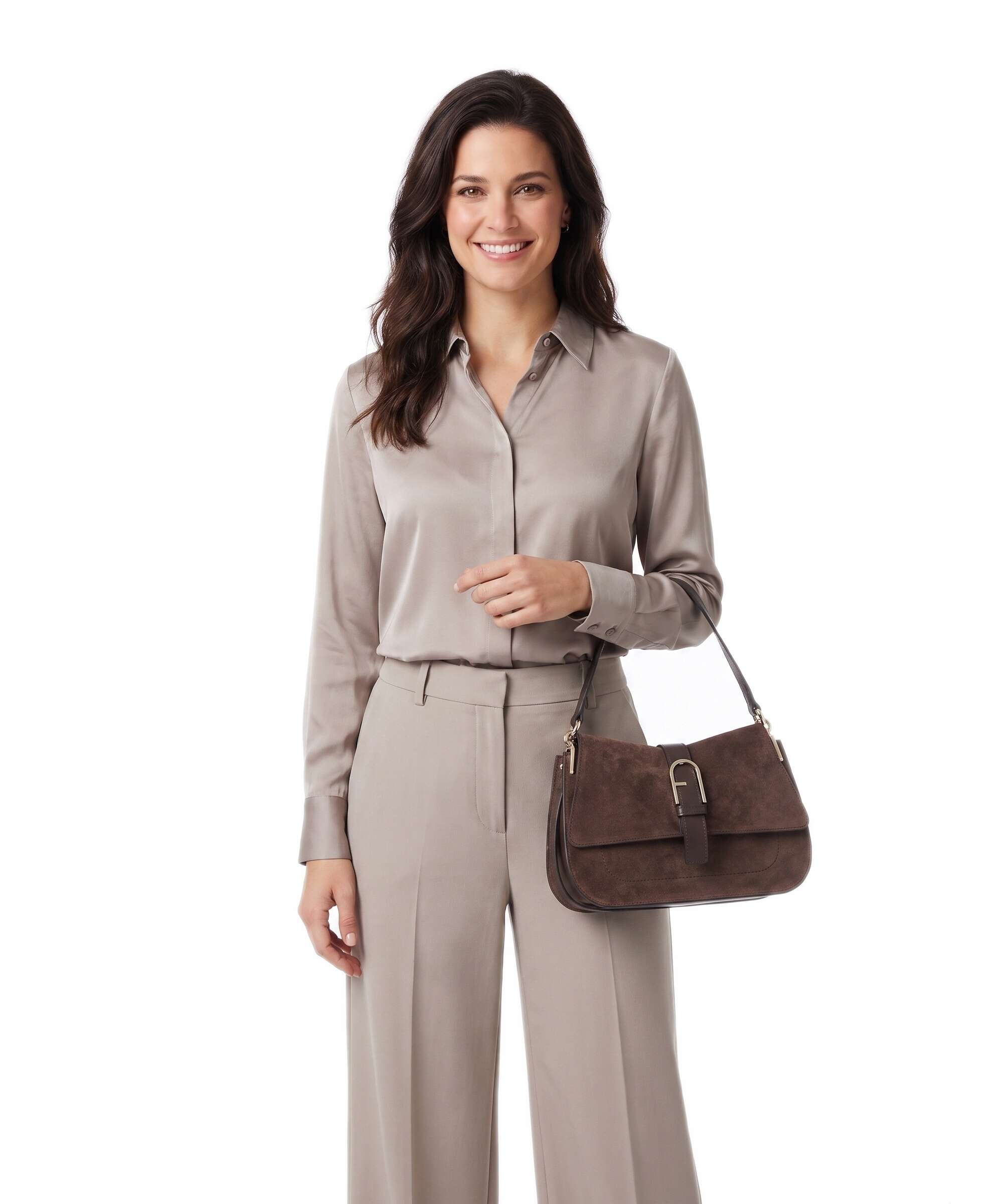 Furla Flow M Handbag toni cioccolato