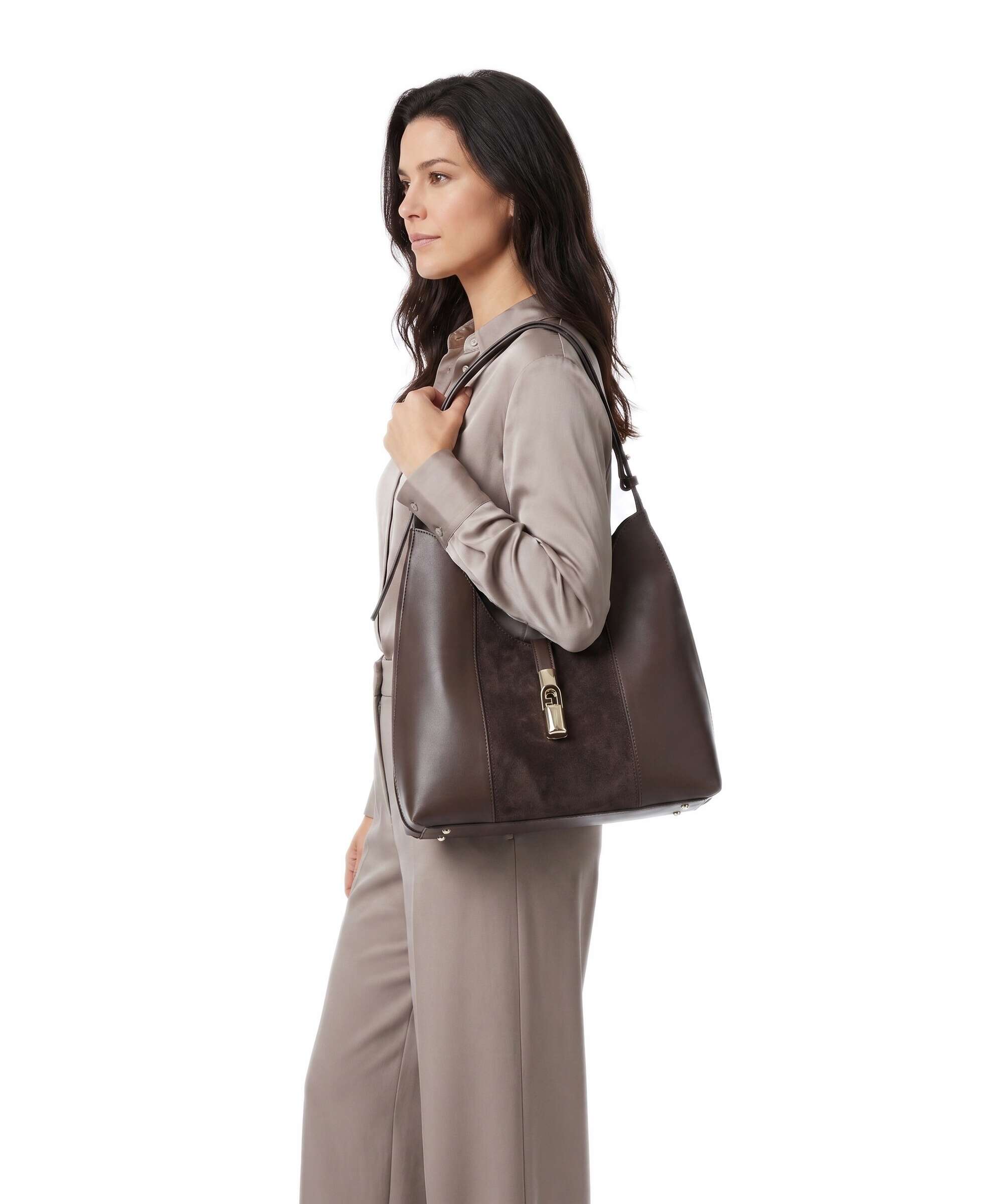 Furla Goccia M Hobo bag toni espresso