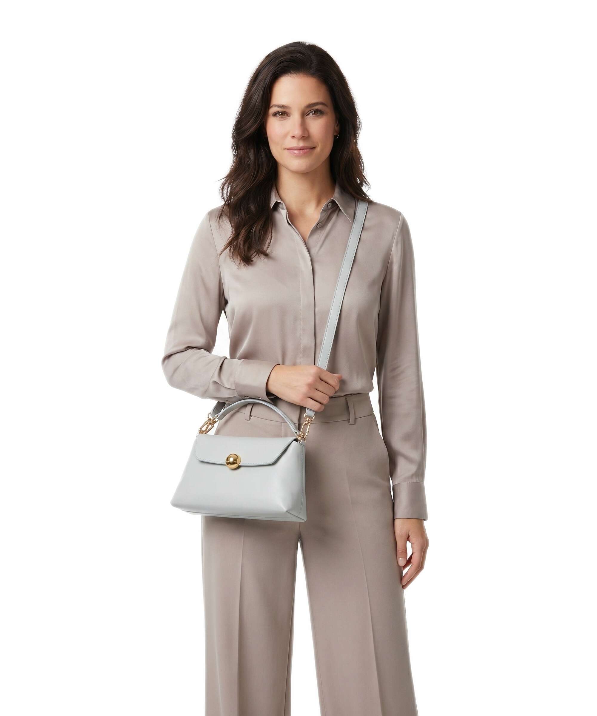 Furla Sfera Soft Mini Crossbody bag nebbia gray