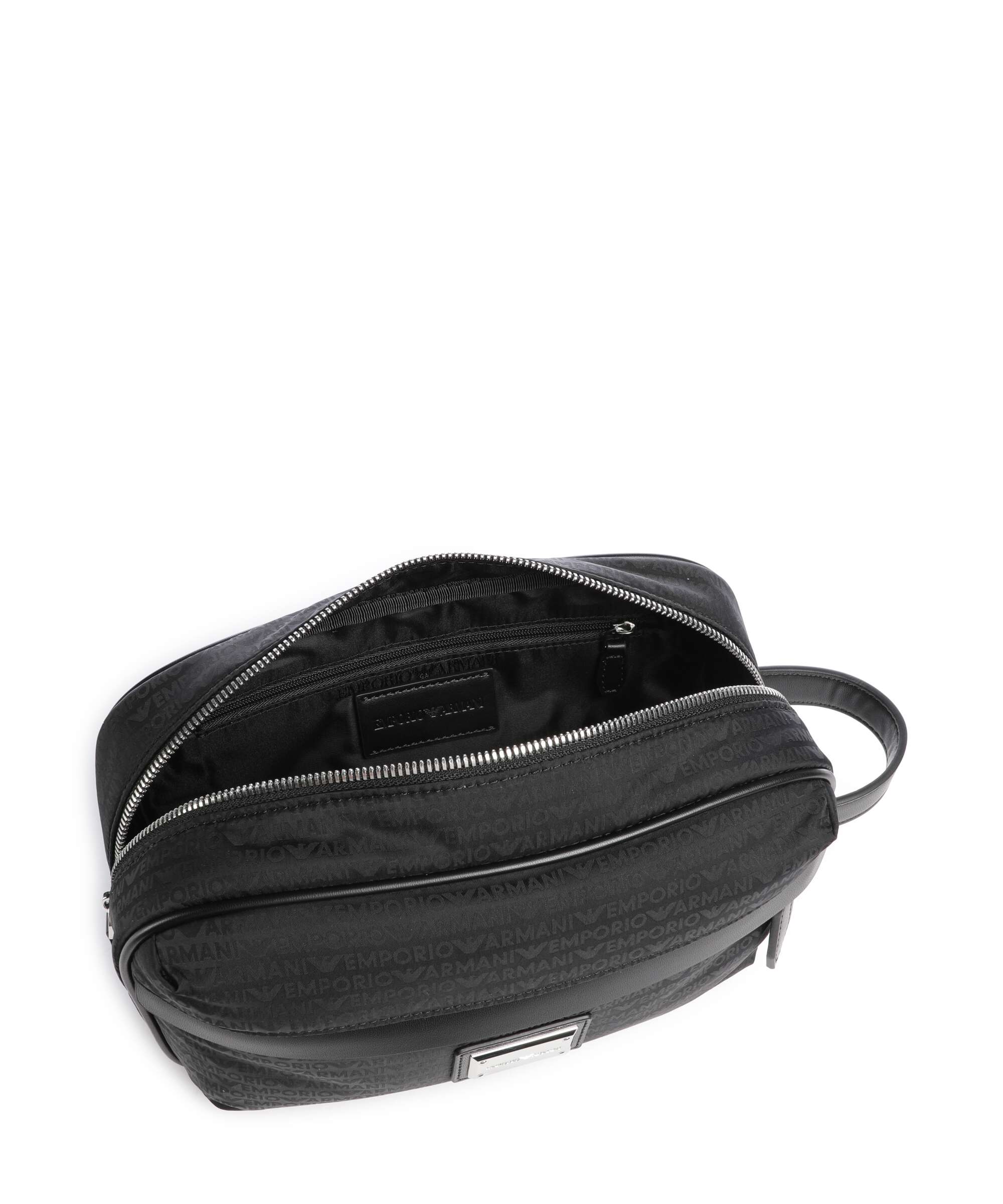 Emporio Armani Monogram Toiletry bag black beauty