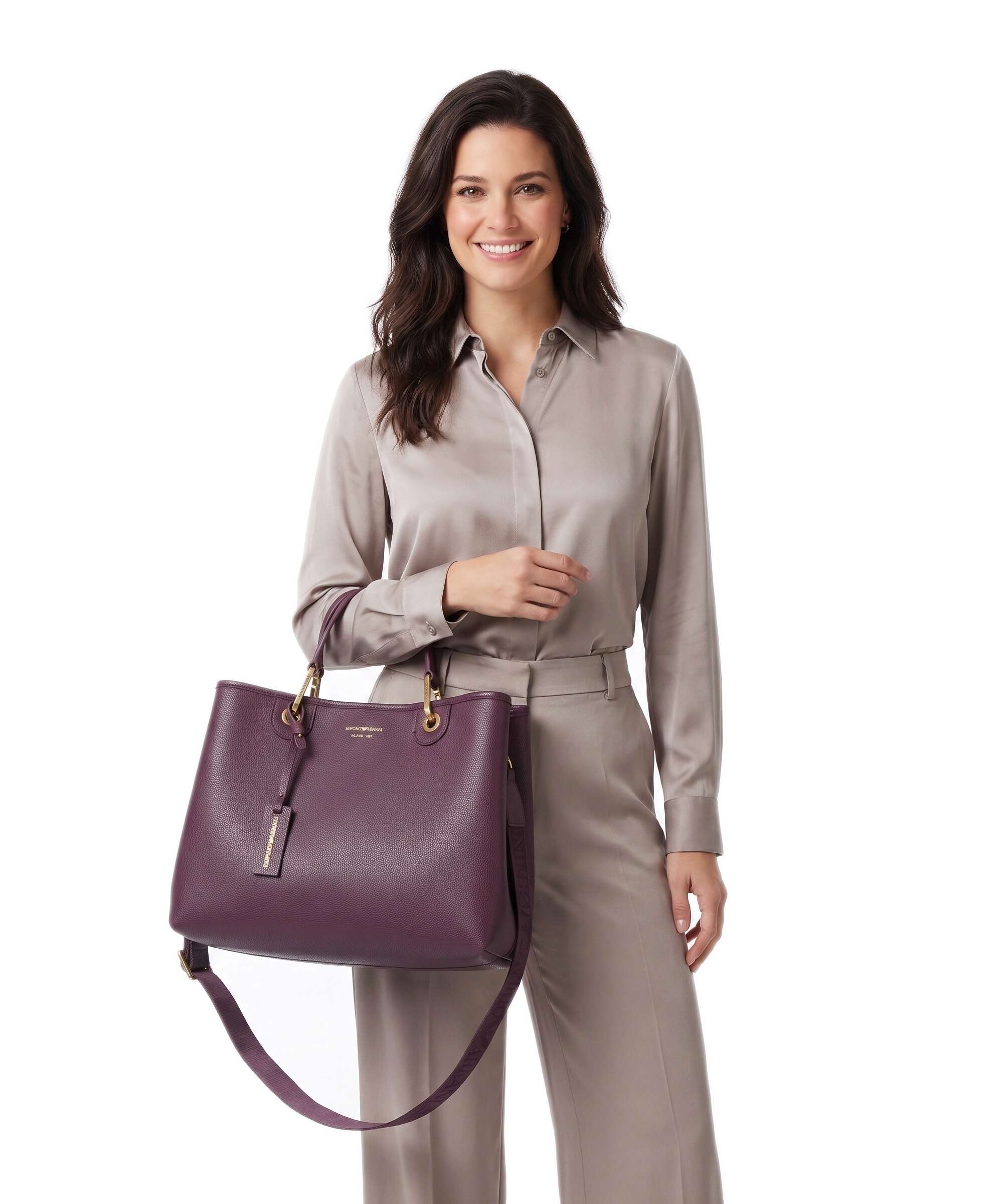 Emporio Armani My EA M Handbag aubergine/foliage
