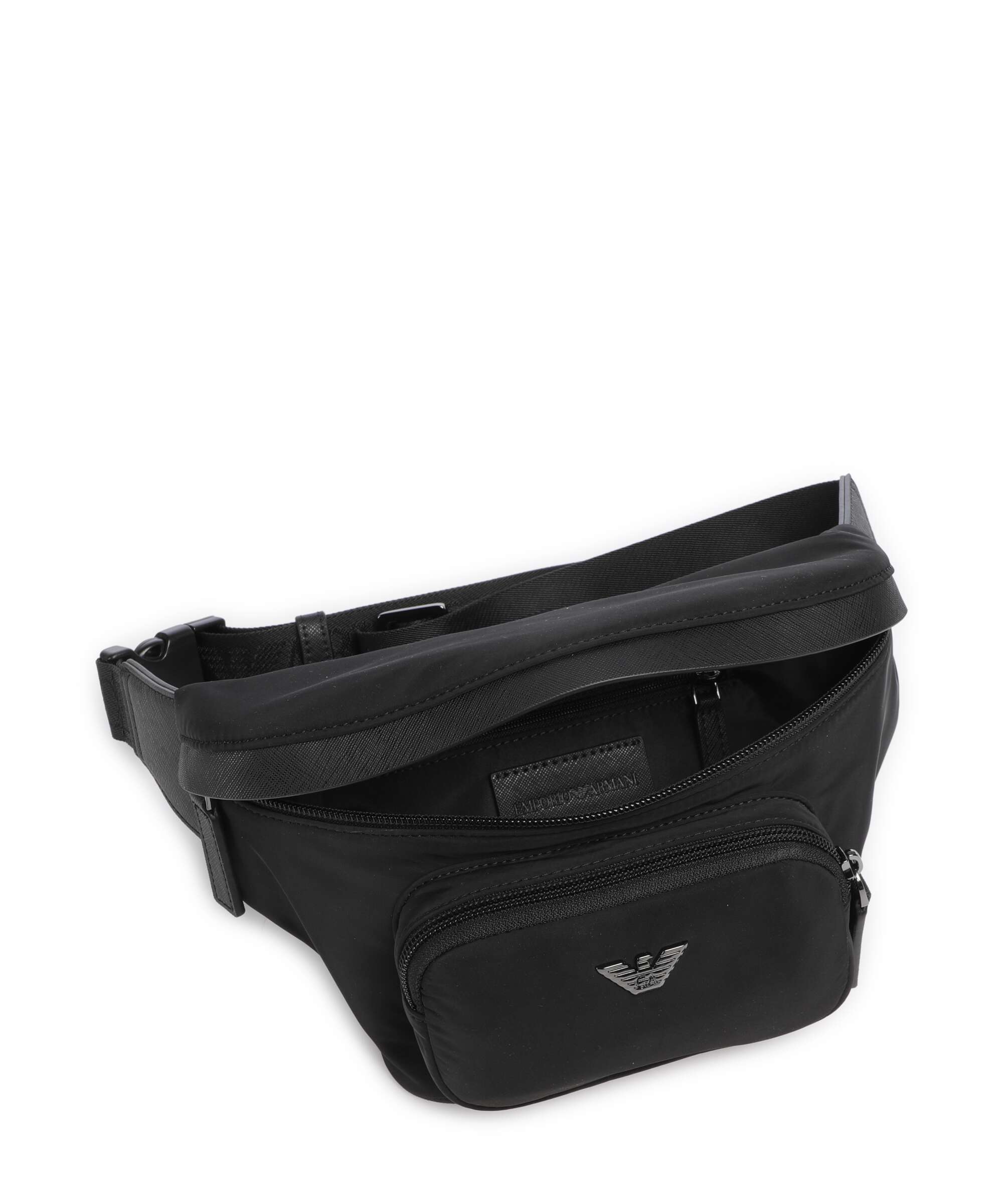 Emporio Armani Nylon Recycled Belt bag black beauty