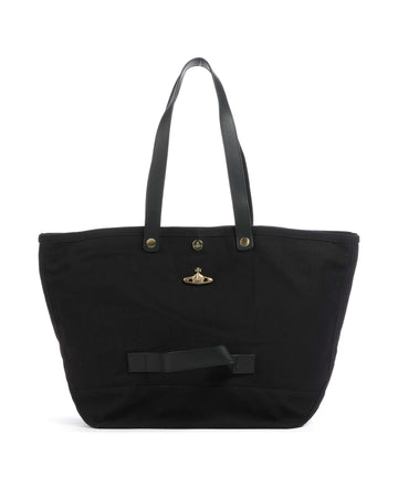 Vivienne Westwood Utility Canvas Shopper black