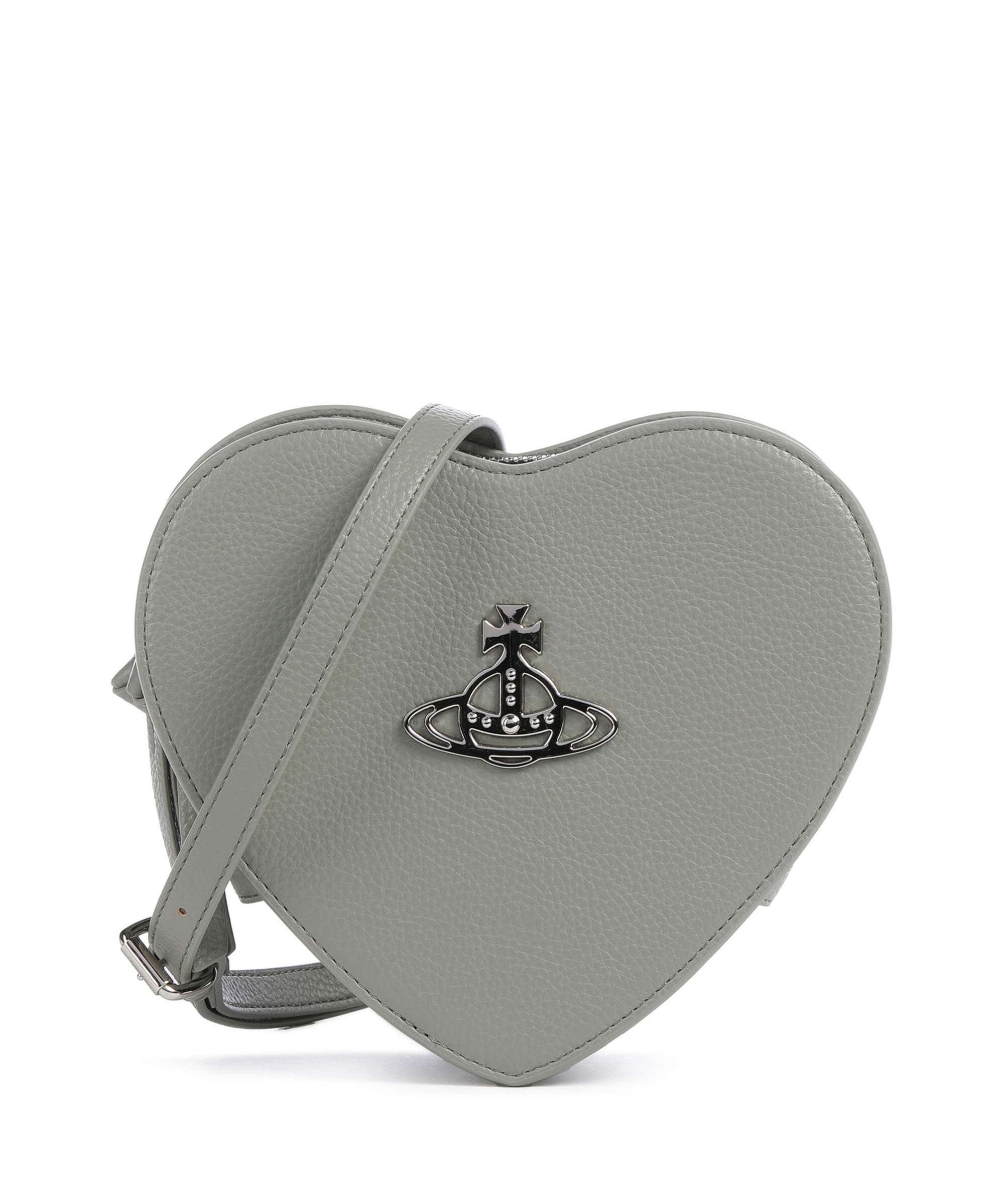 Vivienne Westwood Louise Heart Re-Vegan Grain Crossbody bag green