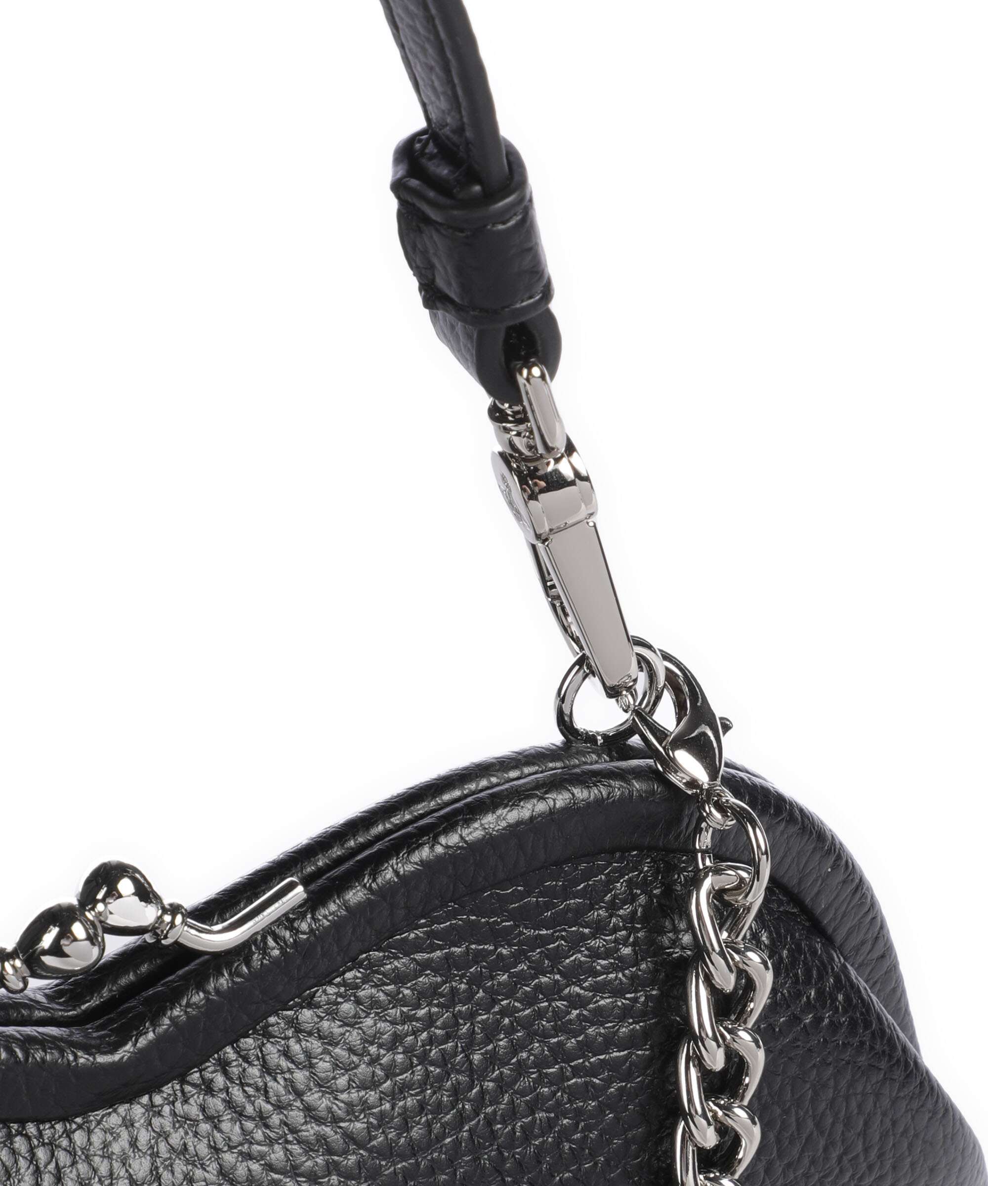 Vivienne Westwood Belle Heart Frame Re-Vegan Grain Shoulder bag black