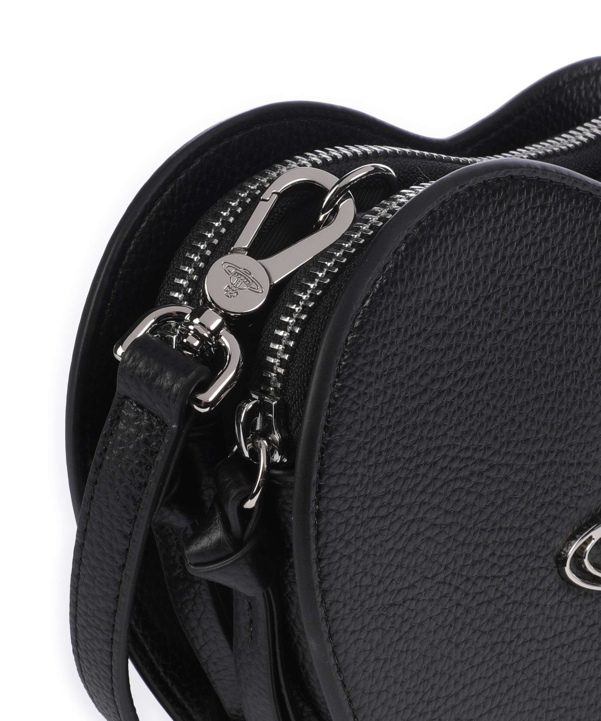 Vivienne Westwood Louise Heart Grain Crossbody bag black
