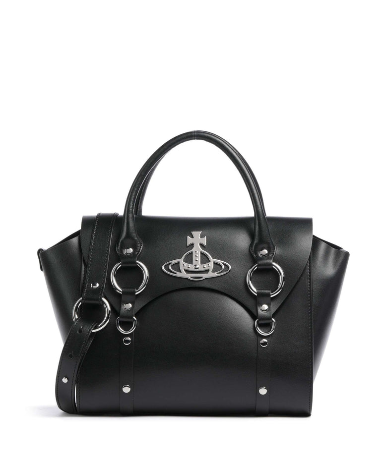 Vivienne Westwood Betty Smooth Medium Handbag black