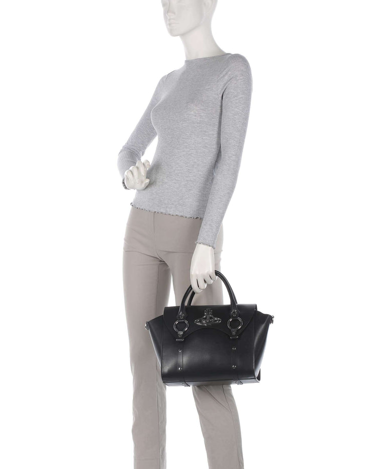 Vivienne Westwood Betty Smooth Medium Handbag black
