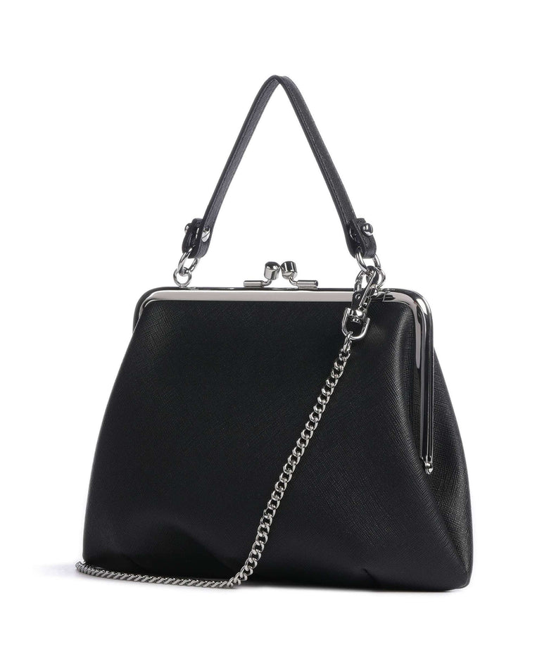 Vivienne Westwood Granny Frame Saffiano Crossbody bag black