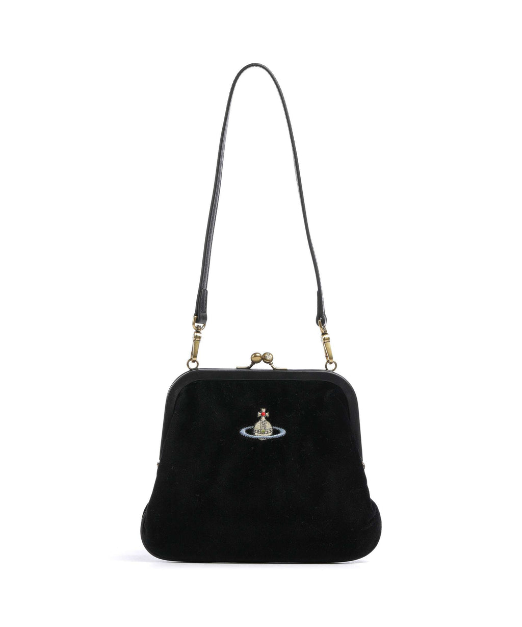Vivienne Westwood Vivienne Velvet Shoulder bag black