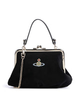 Vivienne Westwood Granny Frame Velvet Sac bandoulière black