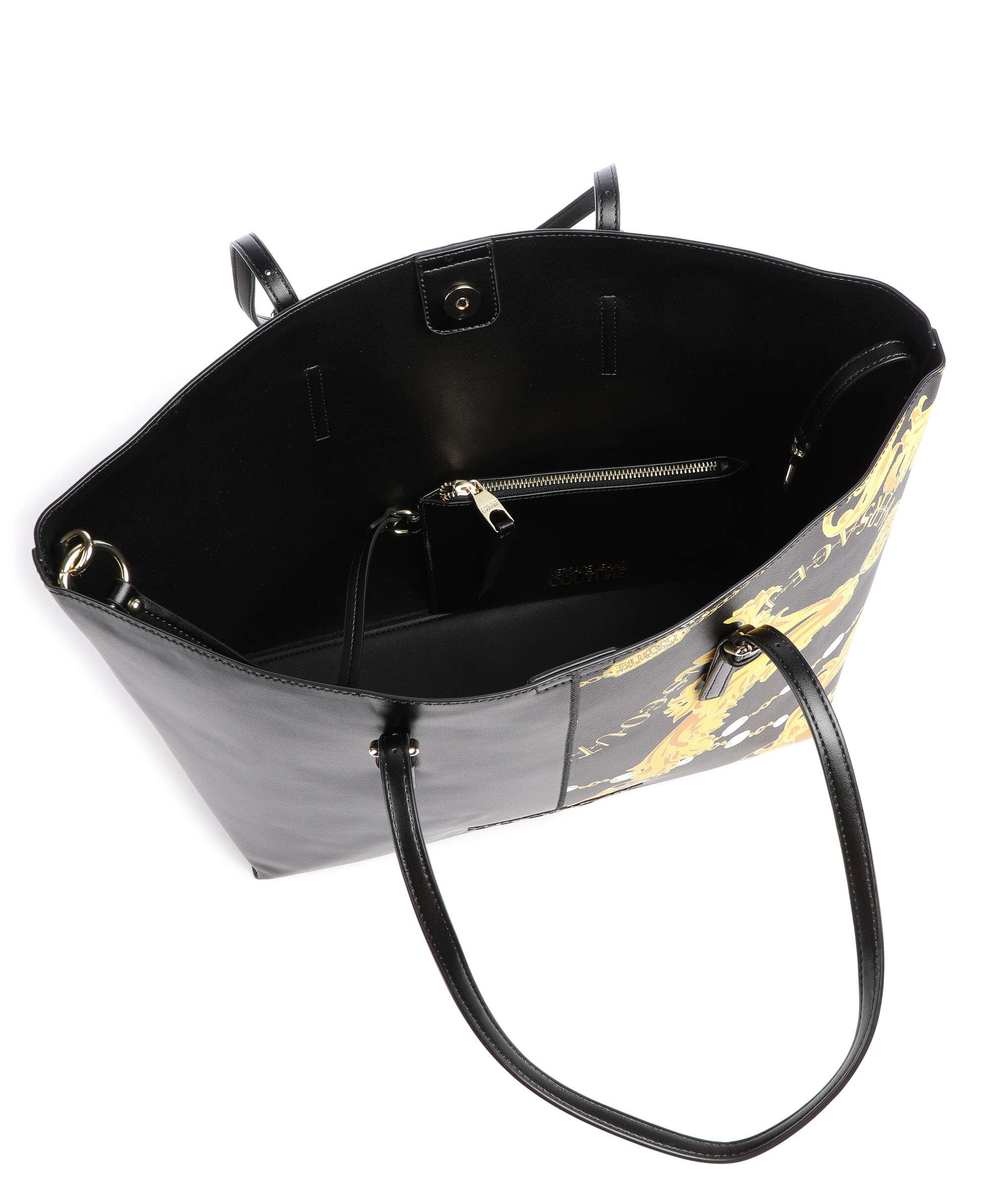 Versace Jeans Couture Rock Cut Tote bag black/gold