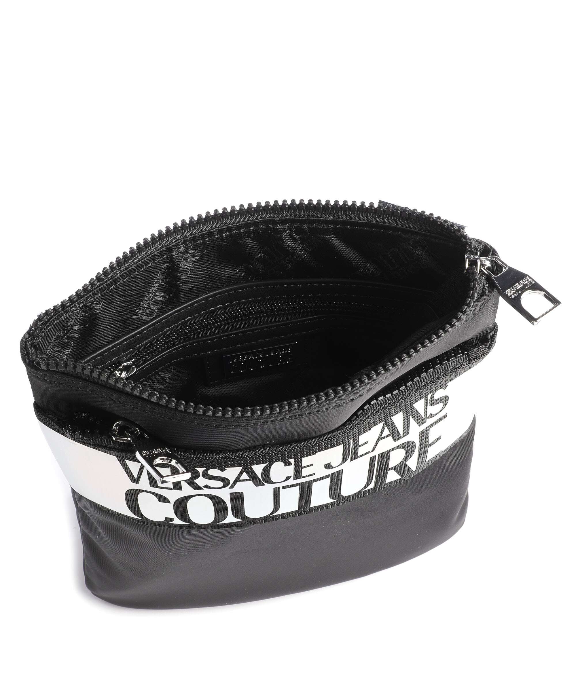 Versace Jeans Couture Iconic Logo Crossbody bag black/silver