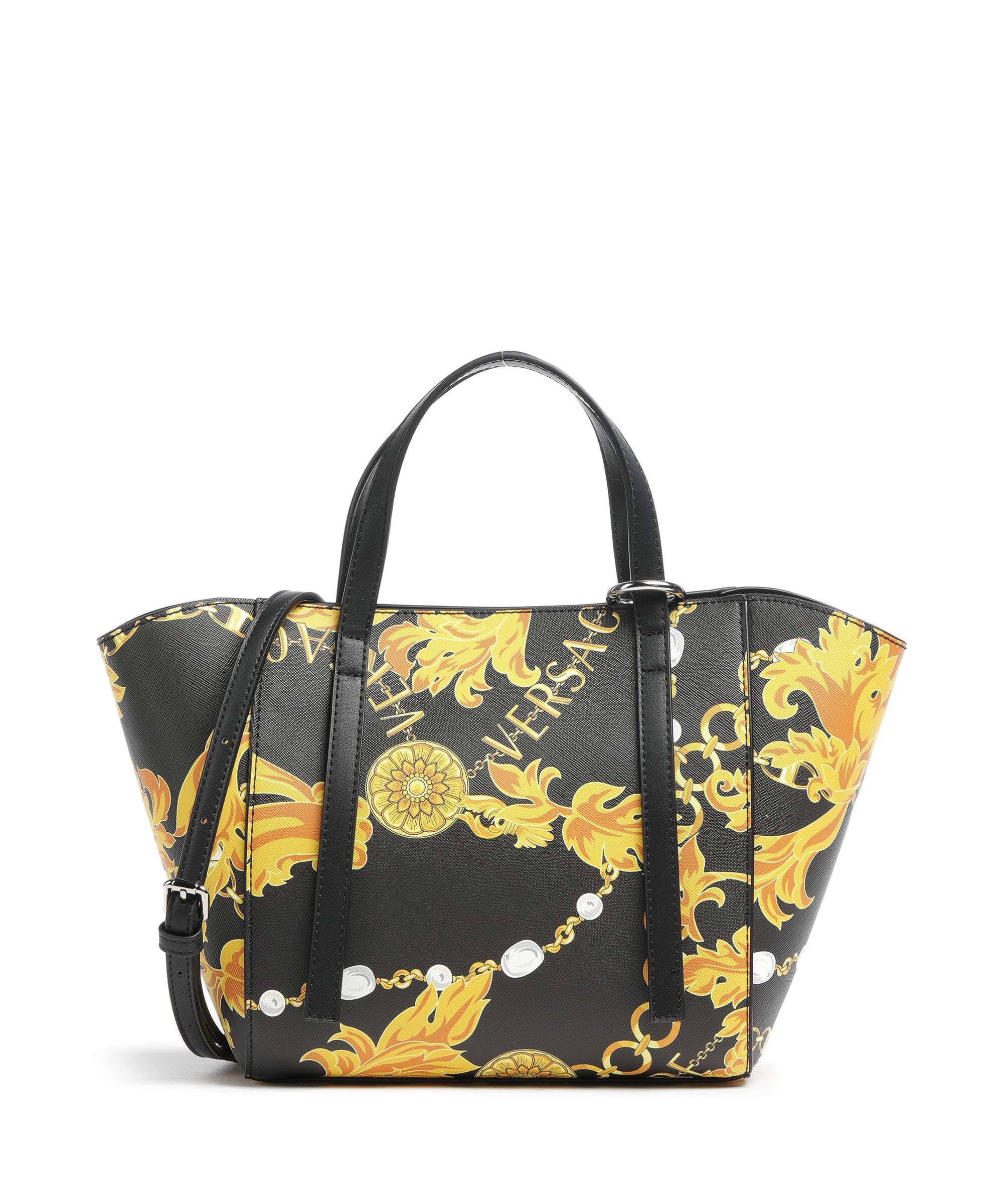 Versace Jeans Couture Graphic Handbag black/gold